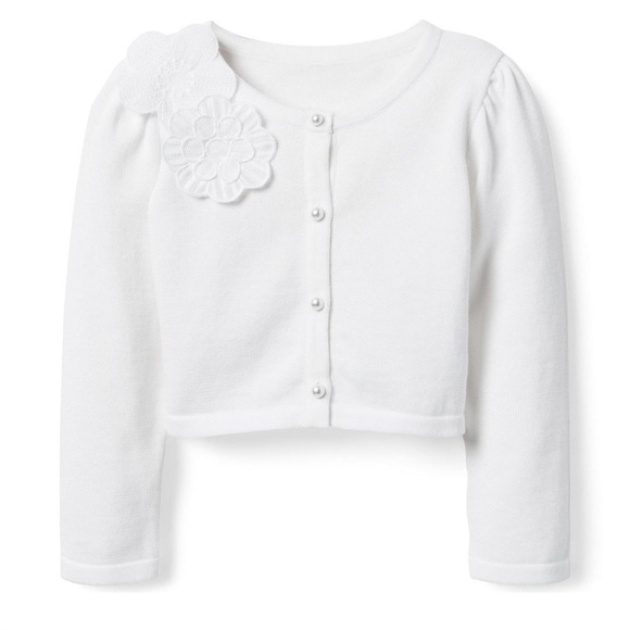 𝅺CROPPED FLOWER APPLIQUE
CARDIGAN - Picture 1 of 4